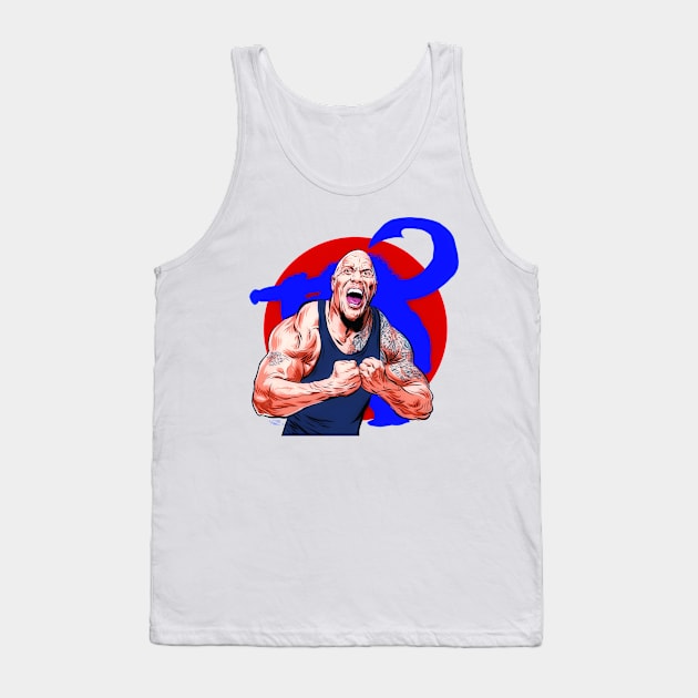 Dwayne Johnson - An illustration by Paul Cemmick Tank Top by PLAYDIGITAL2020